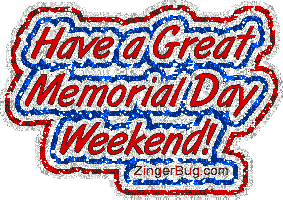 Click to get the codes for this image. Memorial Day Weekend Glitter, Memorial Day Free Image, Glitter Graphic, Greeting or Meme for Facebook, Twitter or any forum or blog.