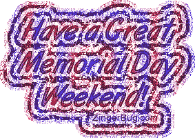 Click to get the codes for this image. Memorial Day Weekend Stripes, Memorial Day Free Image, Glitter Graphic, Greeting or Meme for Facebook, Twitter or any forum or blog.