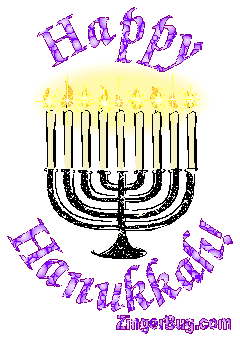 Click to get the codes for this image. Happy Hanukkah Menorah, Hanukkah Free Image, Glitter Graphic, Greeting or Meme for Facebook, Twitter or any forum or blog.