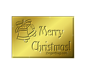 Click to get the codes for this image. Merry Christmas Gold Plaque, Christmas Free Image, Glitter Graphic, Greeting or Meme for Facebook, Twitter or any forum or blog.