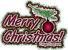 Click to get the codes for this image. Merry Christmas Ornament Glitter, Christmas Free Image, Glitter Graphic, Greeting or Meme for Facebook, Twitter or any forum or blog.