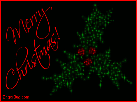 Click to get the codes for this image. Merry Christmas Sparkling Holly, Christmas Glitter Graphic, Comment, Meme, GIF or Greeting