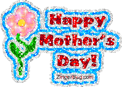Click to get the codes for this image. Mother's Day Glitter Flower, Mothers Day Free Image, Glitter Graphic, Greeting or Meme for Facebook, Twitter or any forum or blog.