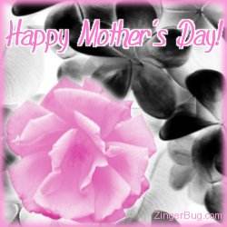 Click to get the codes for this image. Mother's Day Pink Rose, Mothers Day Free Image, Glitter Graphic, Greeting or Meme for Facebook, Twitter or any forum or blog.