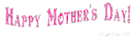 Click to get the codes for this image. Mother's Day Pink Wiggle Text, Mothers Day Free Image, Glitter Graphic, Greeting or Meme for Facebook, Twitter or any forum or blog.