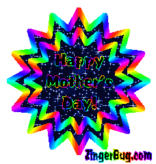Click to get the codes for this image. Mother's Day Rainbow Starburst, Mothers Day Free Image, Glitter Graphic, Greeting or Meme for Facebook, Twitter or any forum or blog.