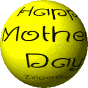 Click to get the codes for this image. 3d spinning Smiley Face with the comment: Happy Mother's Day!