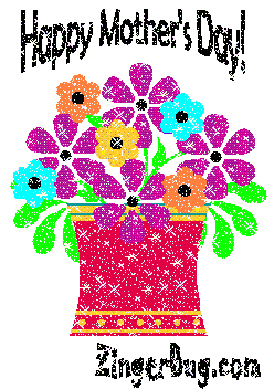 Click to get the codes for this image. Happy Mother's Day Glitter Bouquet, Mothers Day Free Image, Glitter Graphic, Greeting or Meme for Facebook, Twitter or any forum or blog.