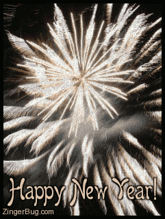 Click to get the codes for this image. Happy New Year Glittered Fireworks, New Years Day Free Image, Glitter Graphic, Greeting or Meme for Facebook, Twitter or any forum or blog.