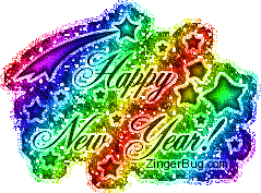 Click to get the codes for this image. Happy New Year Rainbow Glitter, New Years Day Free Image, Glitter Graphic, Greeting or Meme for Facebook, Twitter or any forum or blog.