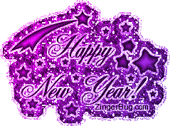 Click to get the codes for this image. Happy New Year Purple Glitter, New Years Day Free Image, Glitter Graphic, Greeting or Meme for Facebook, Twitter or any forum or blog.