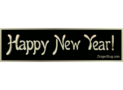 Click to get the codes for this image. Happy New Year Gold 3D Waving Text, New Years Day Free Image, Glitter Graphic, Greeting or Meme for Facebook, Twitter or any forum or blog.