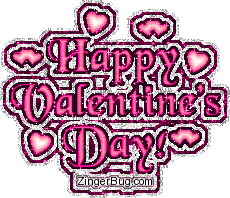 Click to get the codes for this image. Pink Happy Valentine's Day Glitter Text, Valentines Day Free Image, Glitter Graphic, Greeting or Meme for Facebook, Twitter or any forum or blog.