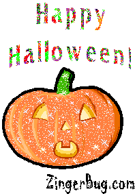Click to get the codes for this image. Happy Halloween Pumpkin, Halloween Free Image, Glitter Graphic, Greeting or Meme for Facebook, Twitter or any forum or blog.