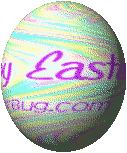 Click to get the codes for this image. This animated graphic shows a pastel 3D Easter Egg spinning in space. The comment reads: Happy Easter!