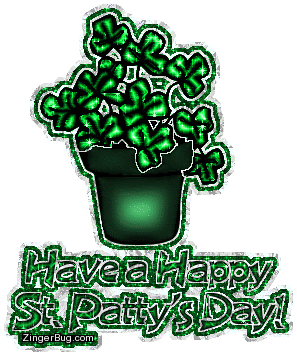 Click to get the codes for this image. Saint Pattys Day Shamrock Flowers, Saint Patricks Day Free Image, Glitter Graphic, Greeting or Meme for Facebook, Twitter or any forum or blog.