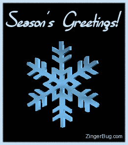 Click to get the codes for this image. Seasons Greetings 3d Snowflake, Christmas Free Image, Glitter Graphic, Greeting or Meme for Facebook, Twitter or any forum or blog.