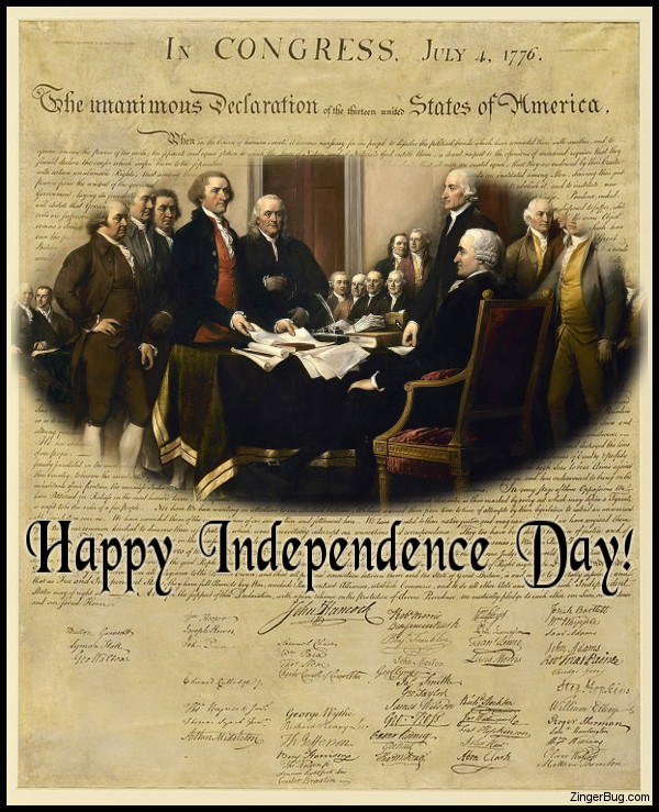 Click to get the codes for this image. Signing Declaration Of Independence, 4th of July Free Image, Glitter Graphic, Greeting or Meme for Facebook, Twitter or any forum or blog.