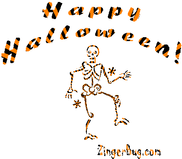 Click to get the codes for this image. Happy Halloween Dancing Skeleton, Halloween Free Image, Glitter Graphic, Greeting or Meme for Facebook, Twitter or any forum or blog.
