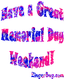 Click to get the codes for this image. Have a Great Memorial Day Weekend Glitter Text, Memorial Day Free Image, Glitter Graphic, Greeting or Meme for Facebook, Twitter or any forum or blog.