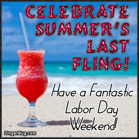 Click to get the codes for this image. Summers Last Fling Labor Day Weekend Beach Glitter, Labor Day Free Image, Glitter Graphic, Greeting or Meme for Facebook, Twitter or any forum or blog.