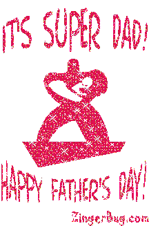 Click to get the codes for this image. It's Super Dad! Happy Father's Day! Red Glitter Graphic, Fathers Day Free Image, Glitter Graphic, Greeting or Meme for Facebook, Twitter or any forum or blog.