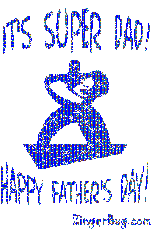 Click to get the codes for this image. It's Super Dad! Happy Father's Day! Blue Glitter Graphic, Fathers Day Free Image, Glitter Graphic, Greeting or Meme for Facebook, Twitter or any forum or blog.