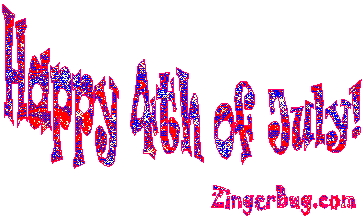 Click to get the codes for this image. Happy 4th of July Wagging Glitter Text, 4th of July Free Image, Glitter Graphic, Greeting or Meme for Facebook, Twitter or any forum or blog.