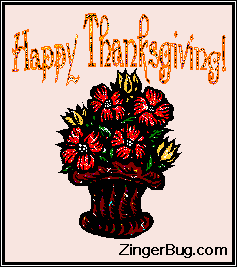 Click to get the codes for this image. Happy Thanksgiving Glitter flowers, Thanksgiving Free Image, Glitter Graphic, Greeting or Meme for Facebook, Twitter or any forum or blog.