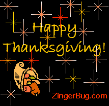 Click to get the codes for this image. Happy Thanksgiving stars, Thanksgiving Free Image, Glitter Graphic, Greeting or Meme for Facebook, Twitter or any forum or blog.