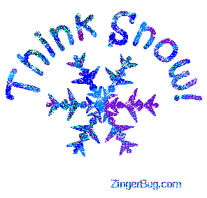Click to get the codes for this image. Think Snow Blue Snowflake, Winter Free Image, Glitter Graphic, Greeting or Meme for Facebook, Twitter or any forum or blog.