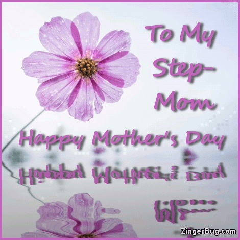 Click to get the codes for this image. To My Stepmom Happy Mothers Day, Mothers Day Free Image, Glitter Graphic, Greeting or Meme for Facebook, Twitter or any forum or blog.