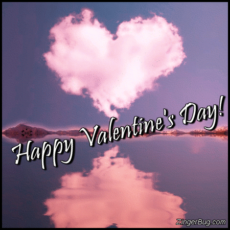 Click to get the codes for this image. Valentines Day Heart Cloud Reflections, Valentines Day Glitter Graphic, Comment, Meme, GIF or Greeting