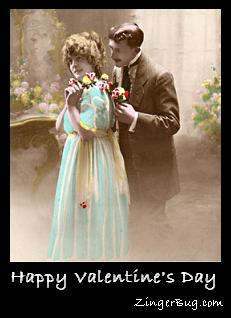 Click to get the codes for this image. Victorian Lovers Valentine's Day Photo, Valentines Day Free Image, Glitter Graphic, Greeting or Meme for Facebook, Twitter or any forum or blog.