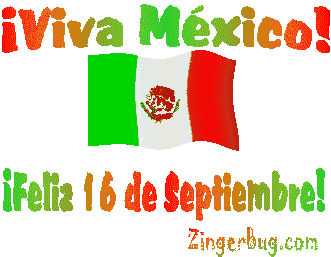 Click to get the codes for this image. Viva Mexico Feliz 16 de septiembre waving flag, 16 de septiembre Free Image, Glitter Graphic, Greeting or Meme for Facebook, Twitter or any forum or blog.