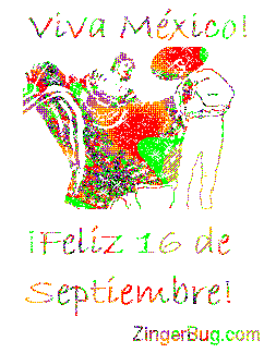 Click to get the codes for this image. Viva Mexico Feliz 16 de septiembre Glittered Dancers, 16 de septiembre Free Image, Glitter Graphic, Greeting or Meme for Facebook, Twitter or any forum or blog.