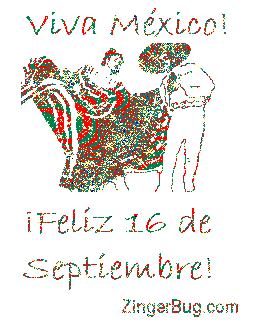 Click to get the codes for this image. Viva Mexico 16 De Septiembre Folklorico Dancers, 16 de septiembre Free Image, Glitter Graphic, Greeting or Meme for Facebook, Twitter or any forum or blog.