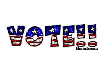 Click to get the codes for this image. Vote Patriotic Glitter Text, Election Day Free Image, Glitter Graphic, Greeting or Meme for Facebook, Twitter or any forum or blog.