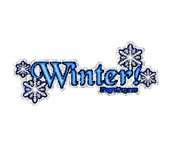 Click to get the codes for this image. This glitter graphic reads Winter. It features blue glittered text with snowflakes