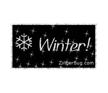 Click to get the codes for this image. Winter Silver Stars Snowflake, Winter Free Image, Glitter Graphic, Greeting or Meme for Facebook, Twitter or any forum or blog.