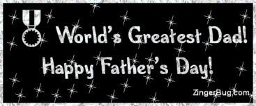 Click to get the codes for this image. Worlds Greatest Dad Silver Stars, Fathers Day Free Image, Glitter Graphic, Greeting or Meme for Facebook, Twitter or any forum or blog.