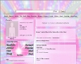 Click to browse MySpace heart layouts. This layout features a pink heart with a starburst.