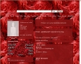 Click for red MySpace layouts. This layout features a background of red roses.