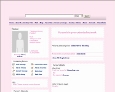 Click to get simple MySpace layouts with solid colors. This layout features white tables on a pink background.