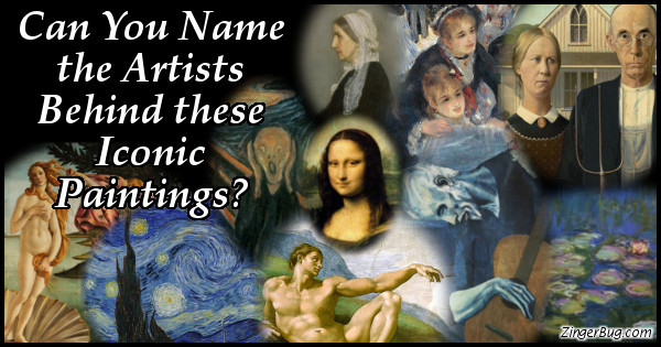 Click to take this quiz. We bet you'll recognize most of these masterpieces, but can you name the artists who painted them? Test your knowledge of art history with this fun quiz.